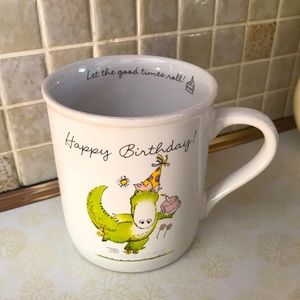 Vintage Hallmark Happy Birthday Dinosaur mug 1985‎